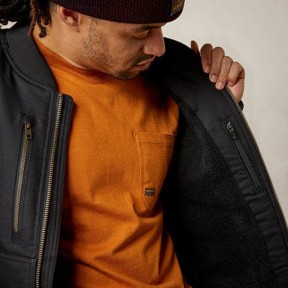 Rebar Stretch Canvas Bomber Jacket - Ariat Great Value