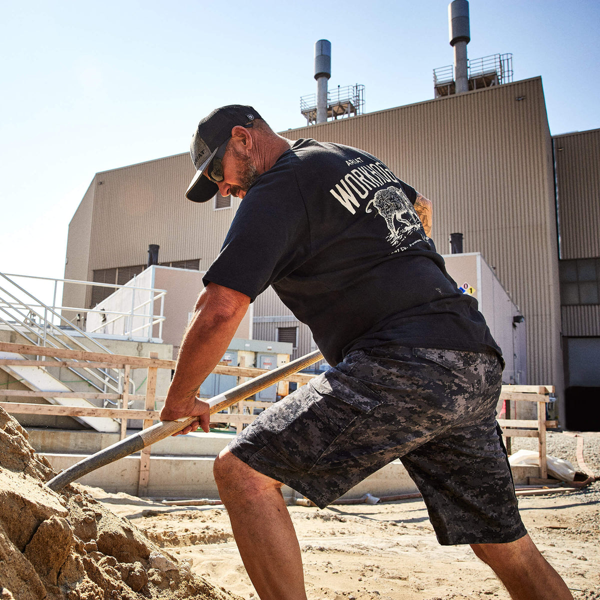 Rebar DuraStretch Made Tough Cargo 11" Short - Ariat Deals