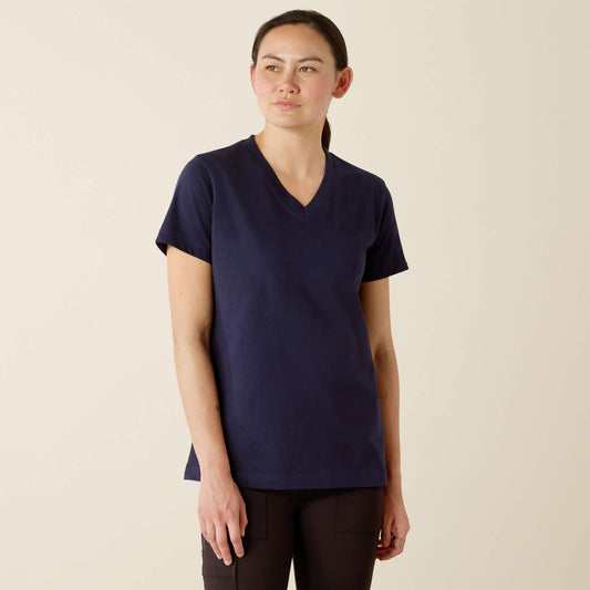 Rebar Cotton Strong Standard V-Neck T-Shirt - Ariat Trusted