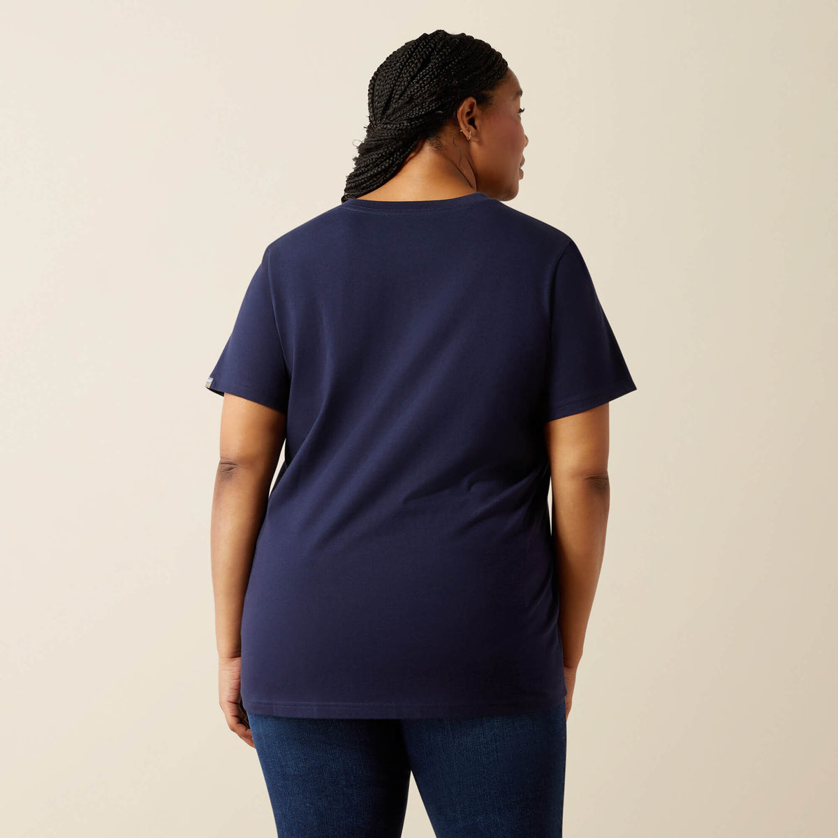 Rebar Cotton Strong Standard V-Neck T-Shirt - Ariat Trusted