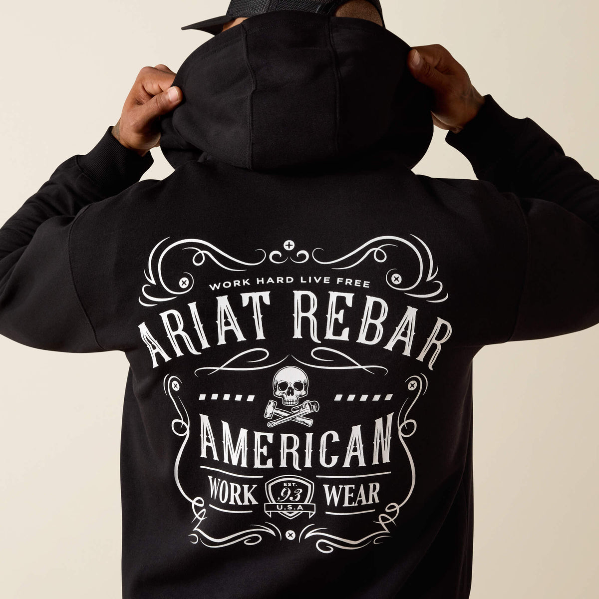 Rebar Lightweight Label Full Zip Hoodie - Ariat Trusted