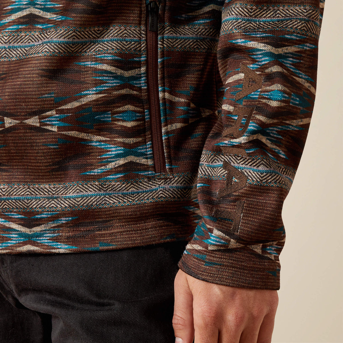 Caldwell Logo 1/4 Zip Sweater - Ariat Essential