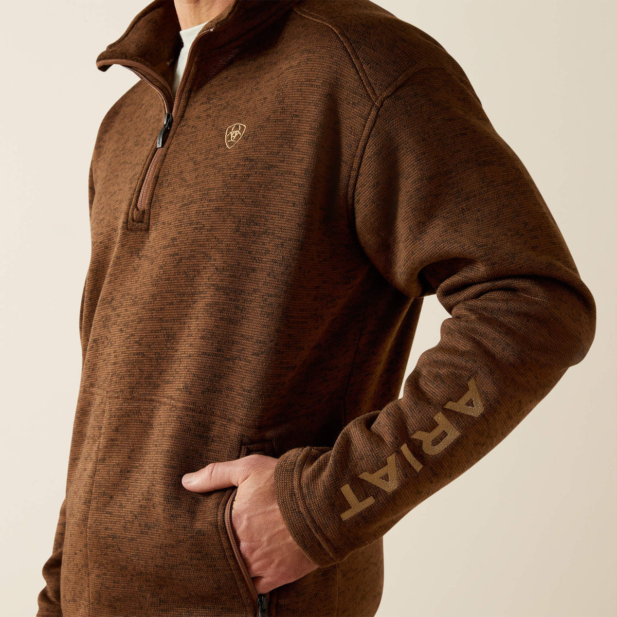 Caldwell Logo 1/4 Zip Sweater - Ariat Exclusive