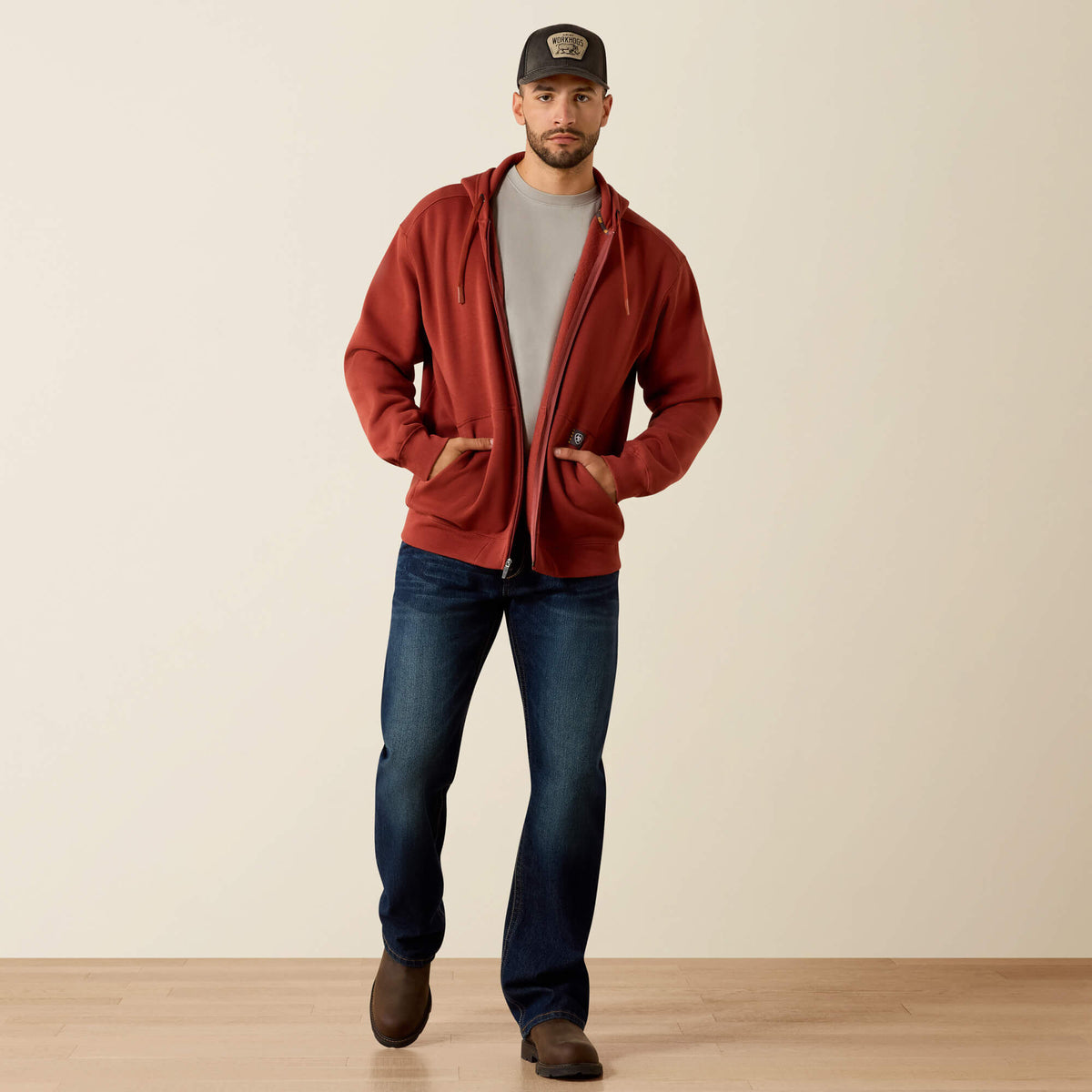 Rebar Lightweight Label Full Zip Hoodie - Ariat Best Price