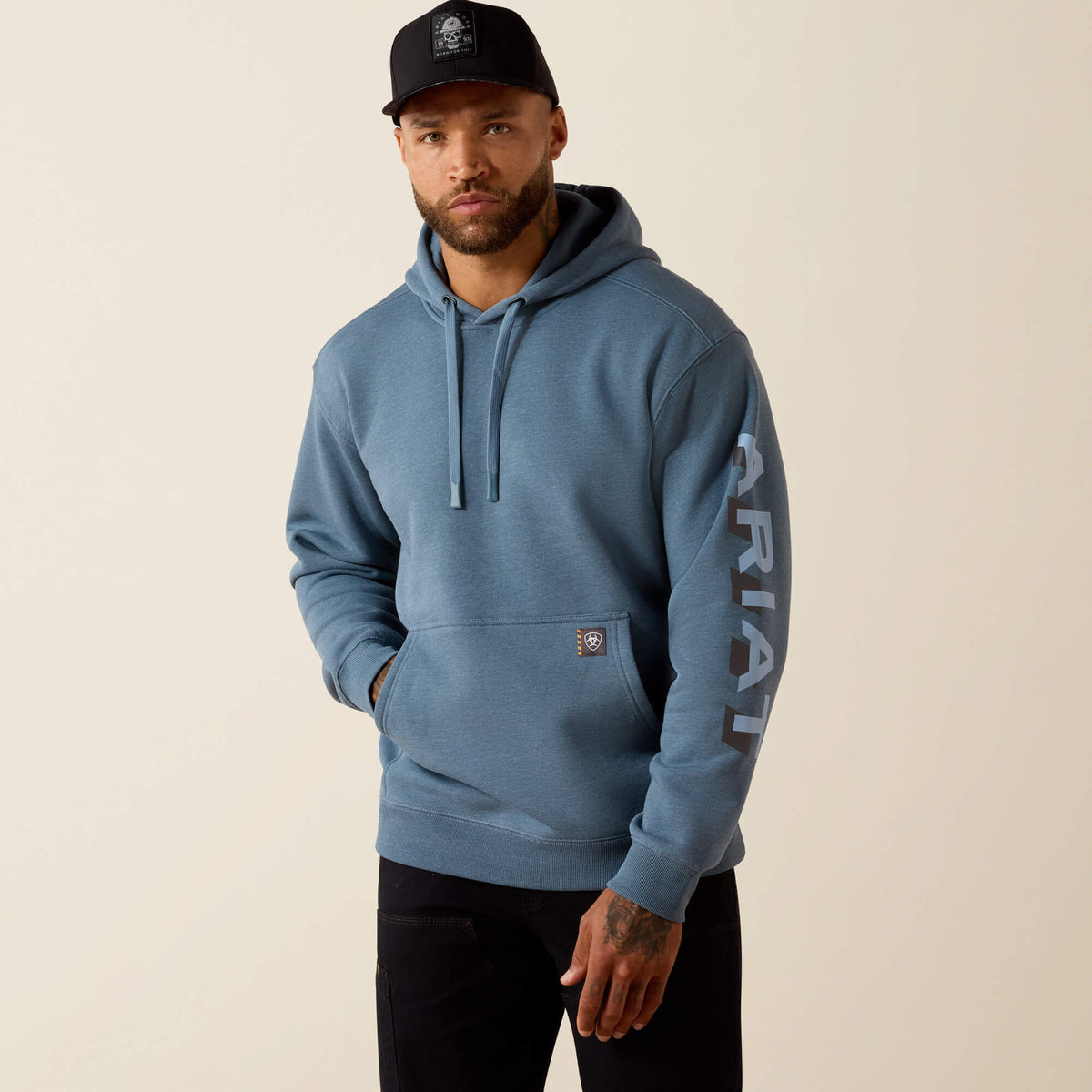 Rebar Lightweight Logo Hoodie - Ariat Latest