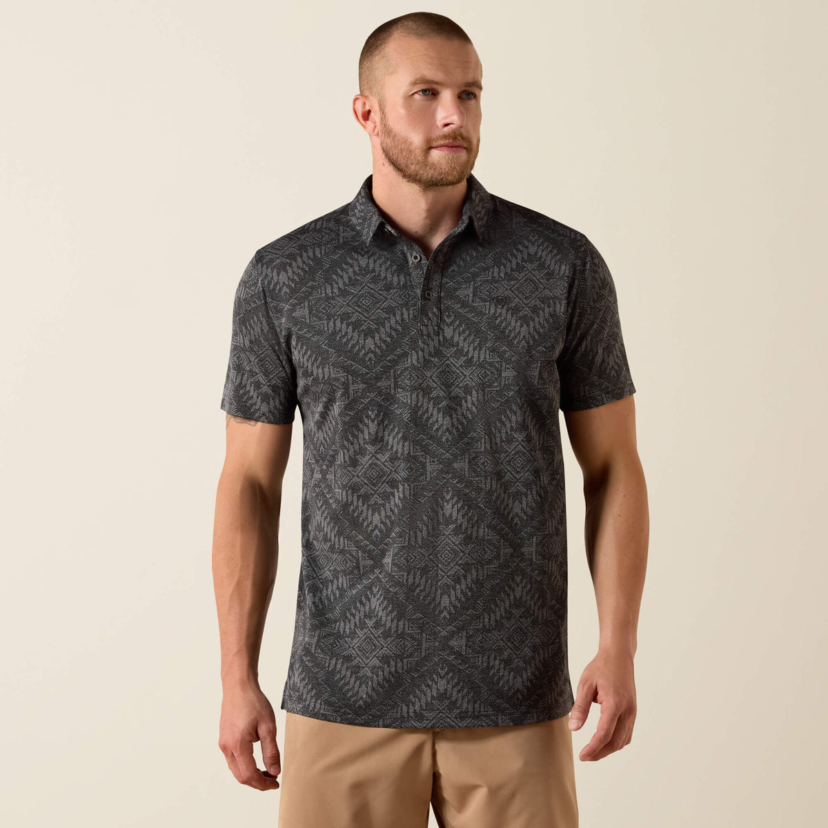 Jacquard Printed Fitted Polo - Ariat Exclusive