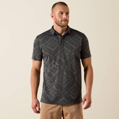 Jacquard Printed Fitted Polo - Ariat Exclusive