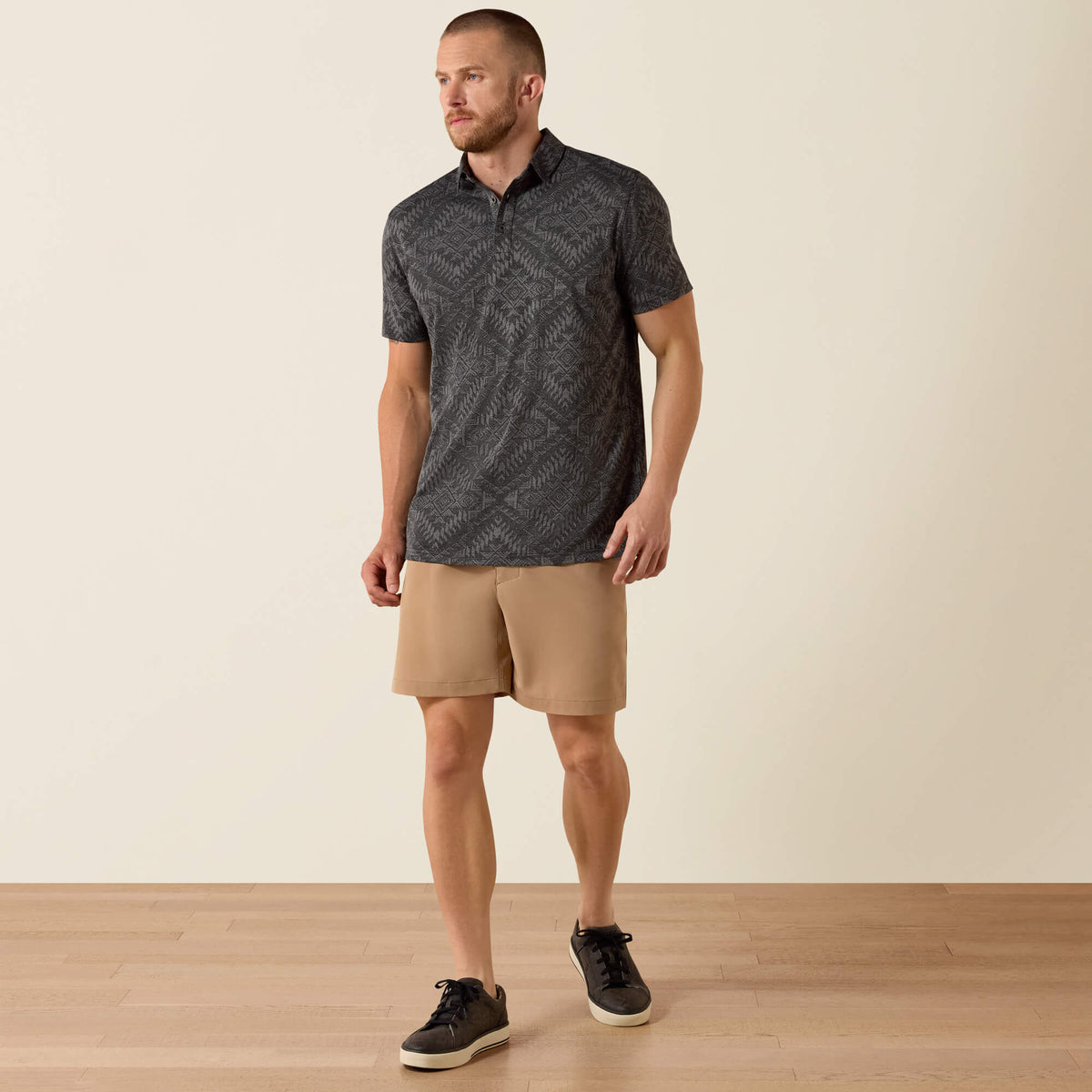 Jacquard Printed Fitted Polo - Ariat Exclusive