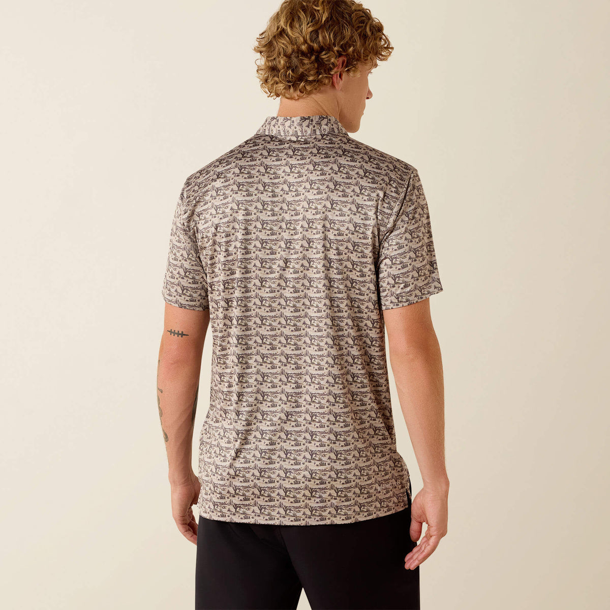 All Over Print Heathered Fitted Polo - Ariat Discount