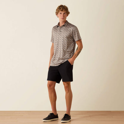 All Over Print Heathered Fitted Polo - Ariat Discount