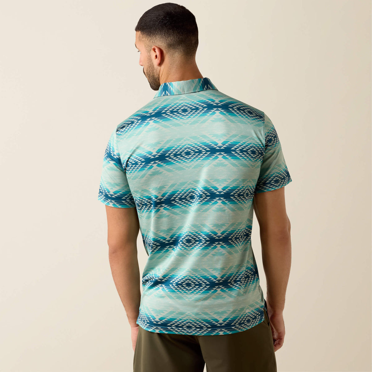 All Over Print Heathered Classic Fit Polo - Ariat Trusted