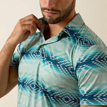 All Over Print Heathered Classic Fit Polo - Ariat Trusted