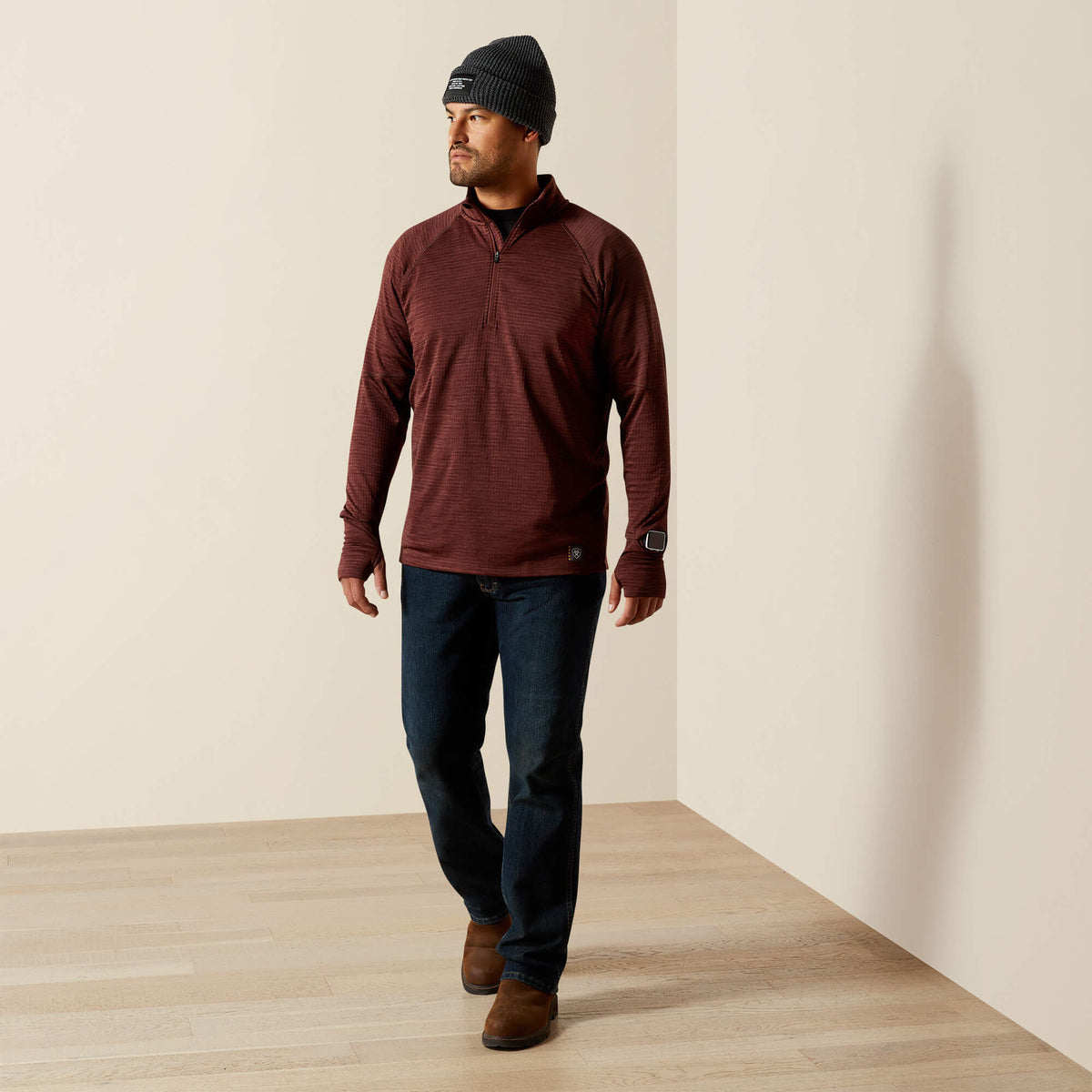 Rebar Gridwork Baselayer 1/4 Zip T-Shirt - Ariat Recommended