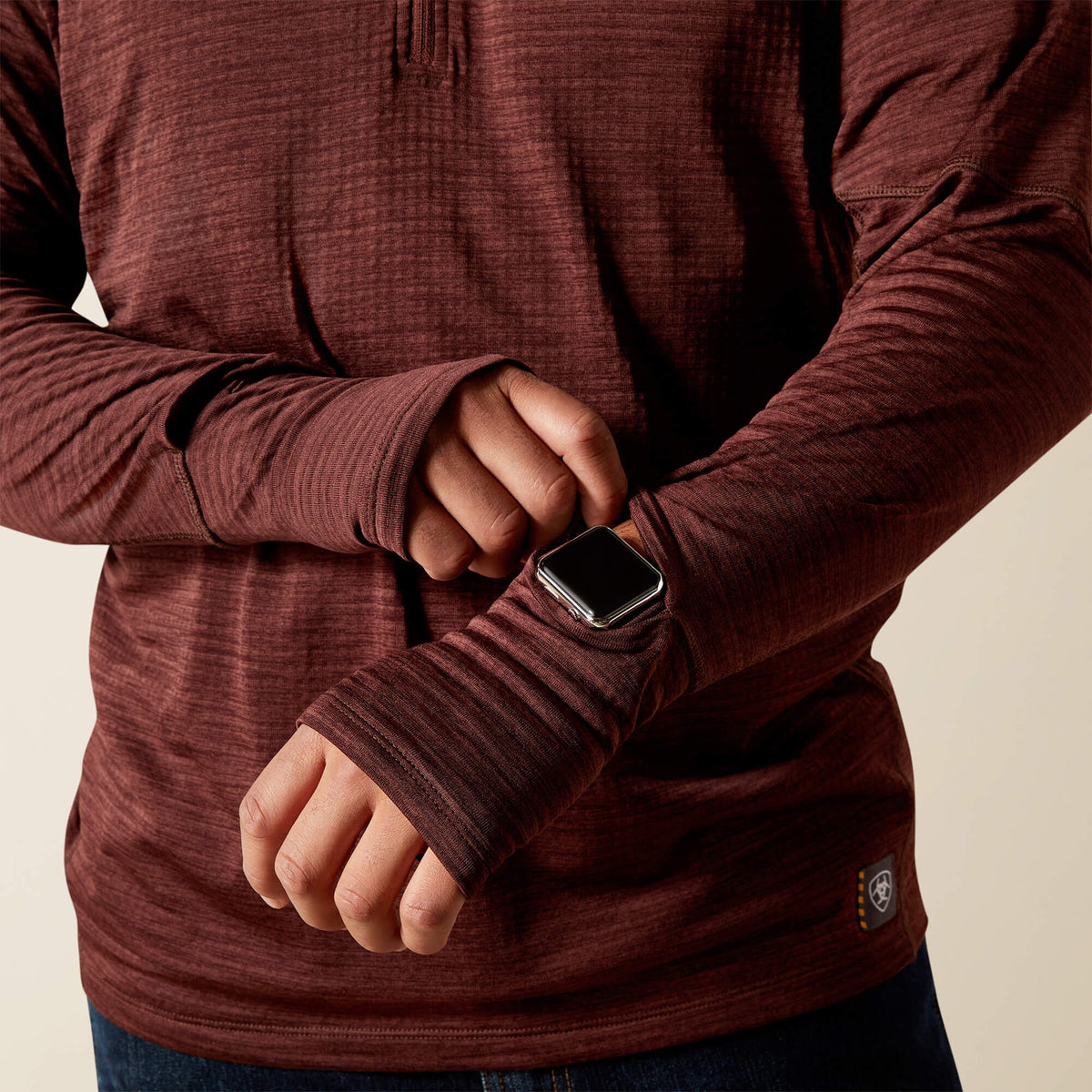 Rebar Gridwork Baselayer 1/4 Zip T-Shirt - Ariat Recommended