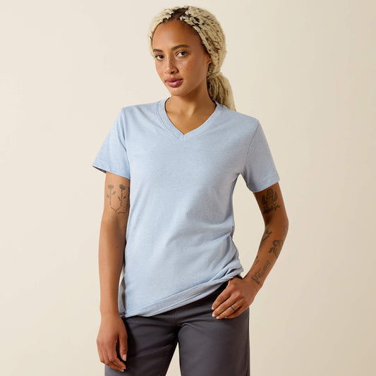 Rebar Cotton Strong Standard V-Neck T-Shirt - Ariat Essential