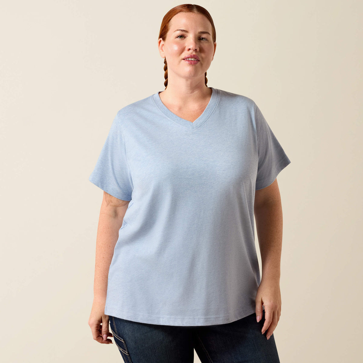 Rebar Cotton Strong Standard V-Neck T-Shirt - Ariat Essential