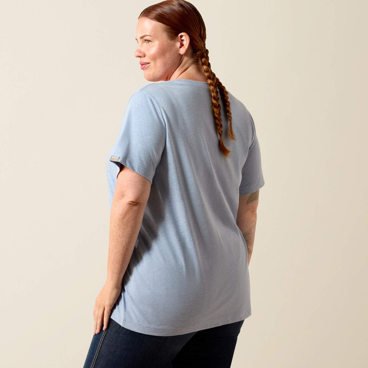 Rebar Cotton Strong Standard V-Neck T-Shirt - Ariat Essential