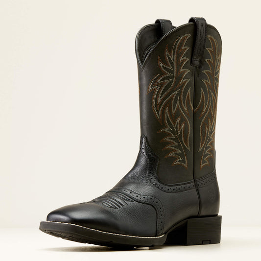 Sport Western Wide Square Toe Cowboy Boot - Ariat Top Pick