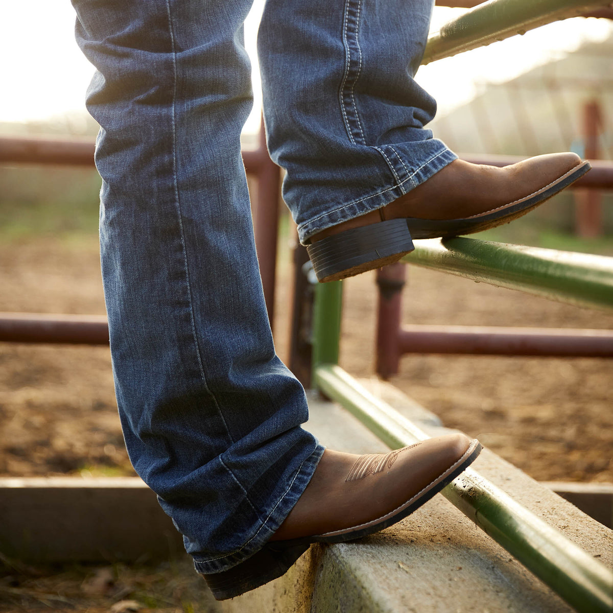 Sport Wide Square Toe Cowboy Boot - Ariat Signature