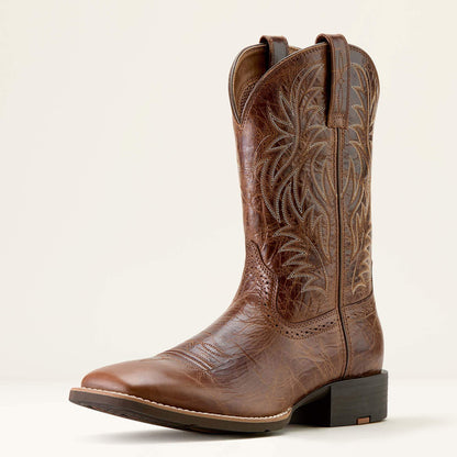 Sport Western Wide Square Toe Cowboy Boot - Ariat New