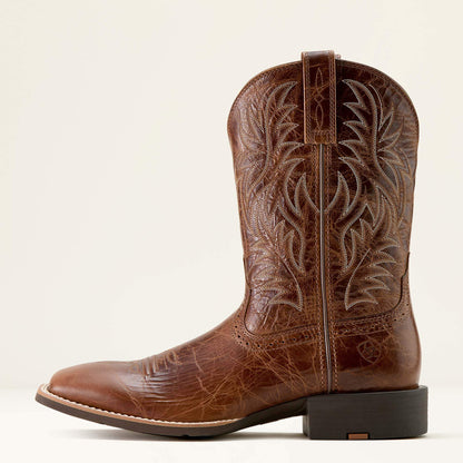Sport Western Wide Square Toe Cowboy Boot - Ariat New