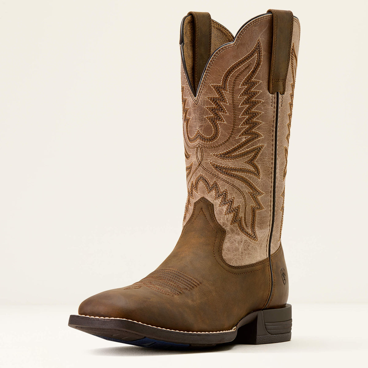 Brush Creek Wide Square Toe Cowboy Boot - Ariat Classic