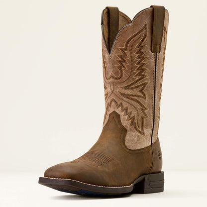 Brush Creek Wide Square Toe Cowboy Boot - Ariat Classic