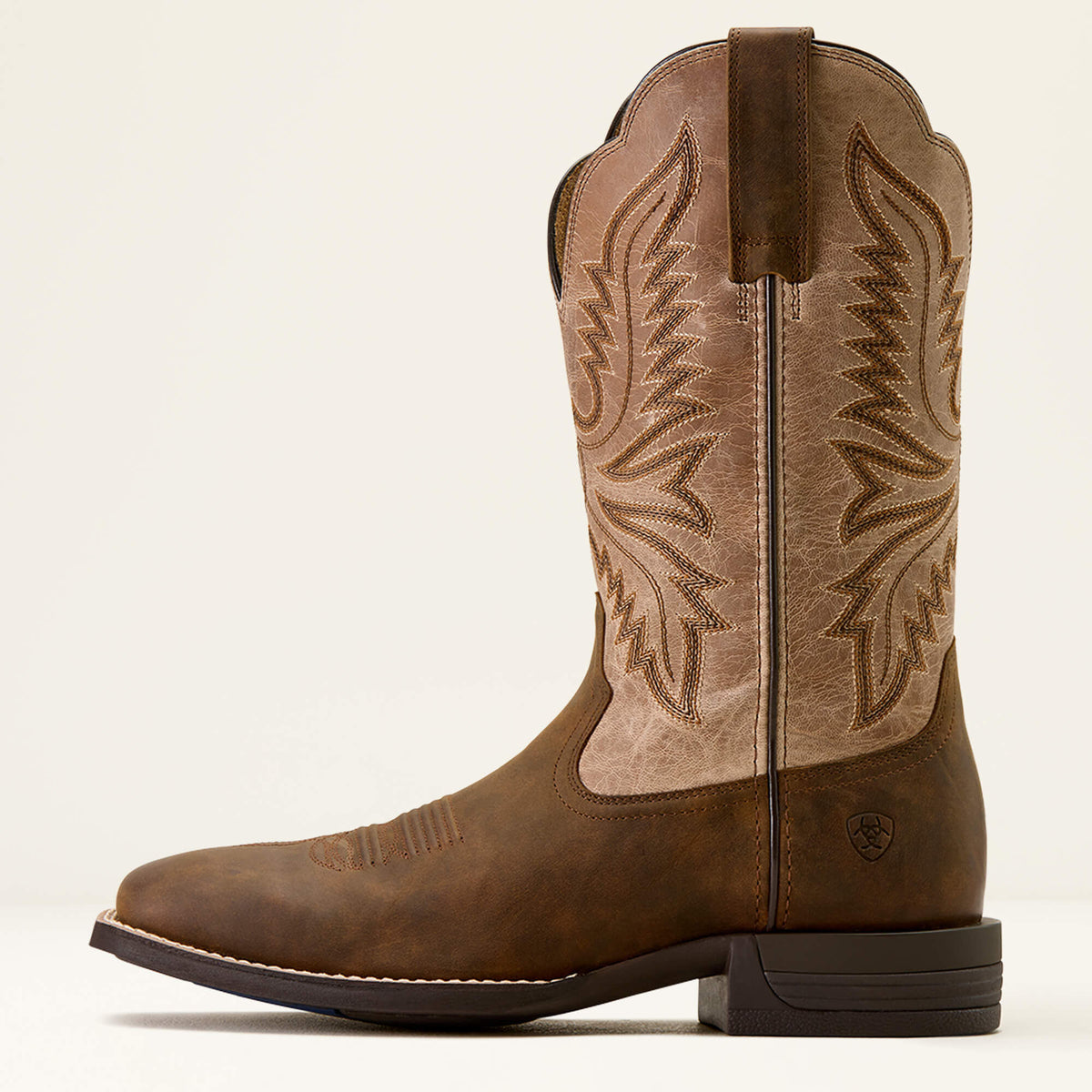 Brush Creek Wide Square Toe Cowboy Boot - Ariat Classic