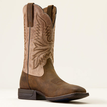Brush Creek Wide Square Toe Cowboy Boot - Ariat Classic