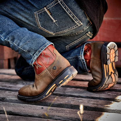 WorkHog Wide Square Toe Steel Toe Work Boot - Ariat Signature