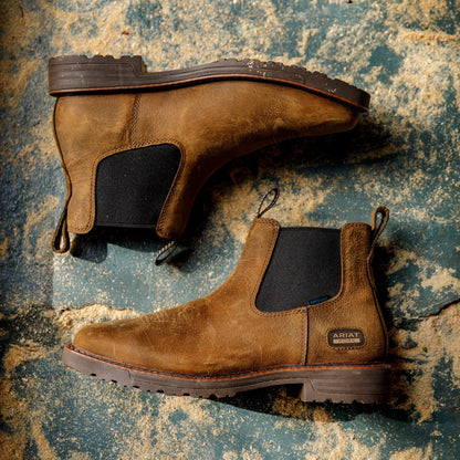 Activator Chelsea Waterproof Wide Square Toe Work Boot - Ariat Recommended