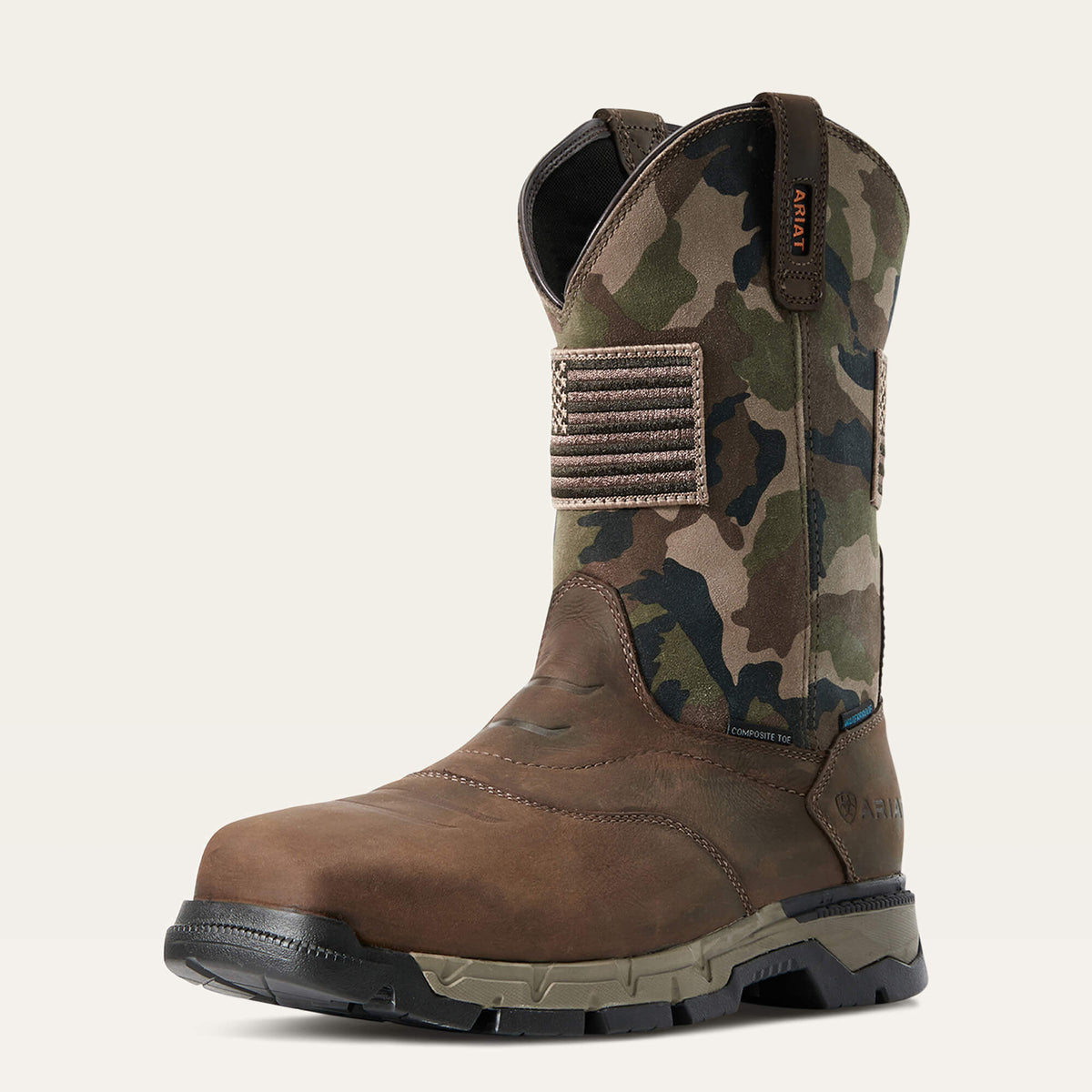 Rebar Flex Patriot Waterproof Composite Toe Work Boot - Ariat Trusted
