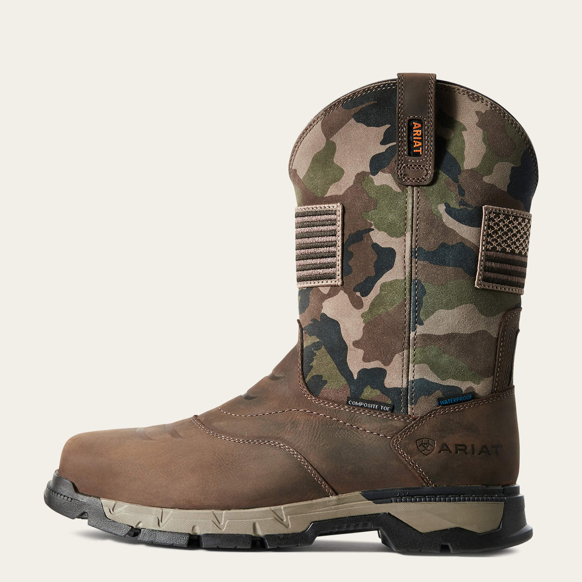 Rebar Flex Patriot Waterproof Composite Toe Work Boot - Ariat Trusted