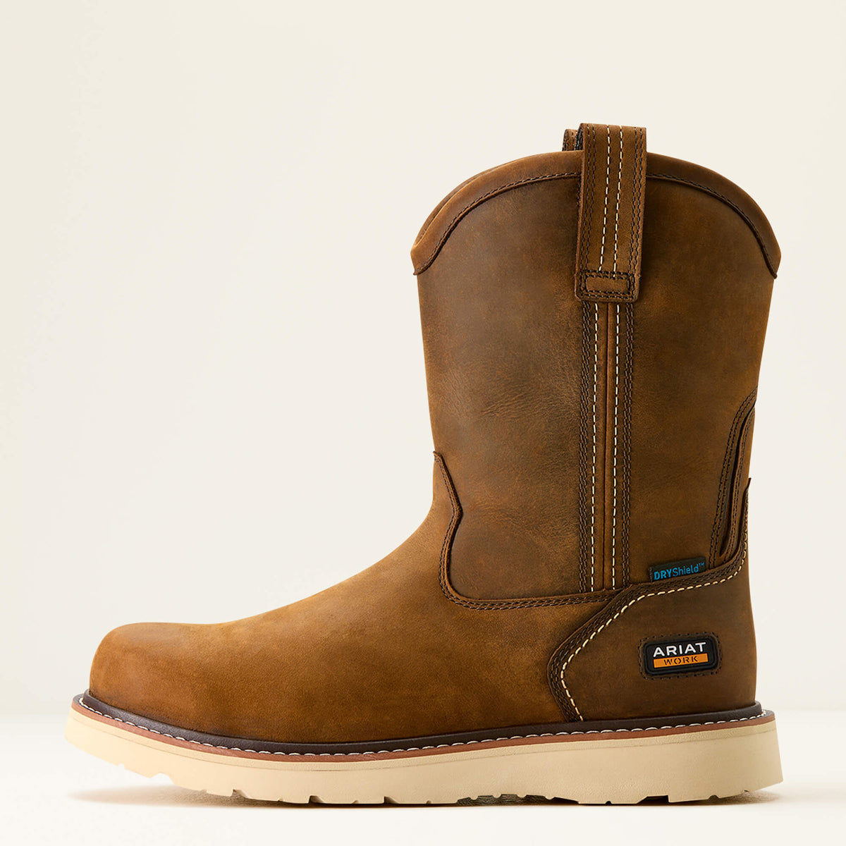 Rebar Wedge Pull-On Waterproof Work Boot - Ariat Discount