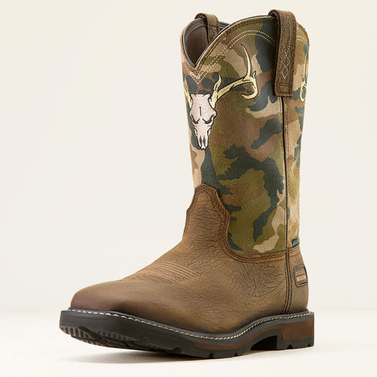 Groundbreaker Antler Waterproof Wide Square Toe Work Boot - Ariat Smart Buy