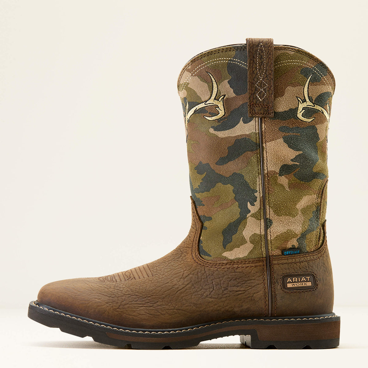 Groundbreaker Antler Waterproof Wide Square Toe Work Boot - Ariat Smart Buy