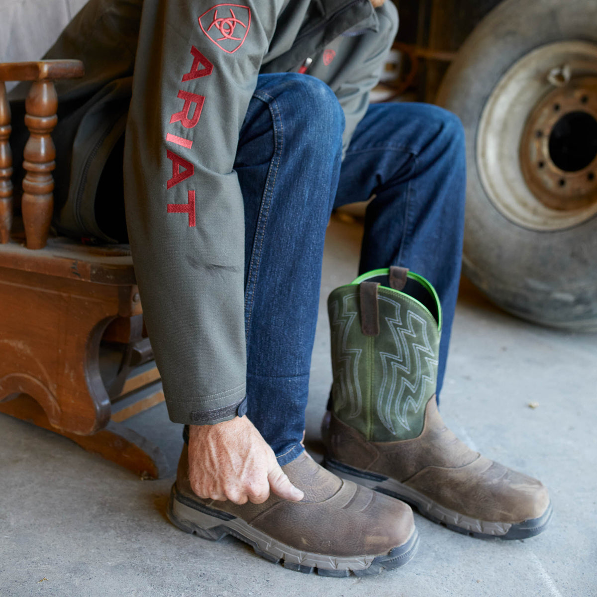 Rebar Flex Western Waterproof Composite Toe Work Boot - Ariat Everyday