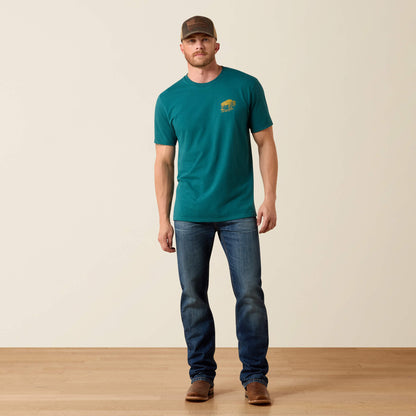 Ariat Bison Wander Flag Classic Fit T-Shirt - Ariat Featured