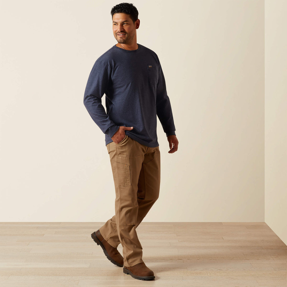 Rebar Cotton Strong Standard Logo Pocket T-Shirt - Ariat Recommended
