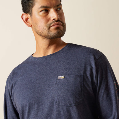 Rebar Cotton Strong Standard Logo Pocket T-Shirt - Ariat Recommended