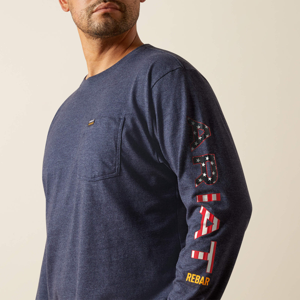 Rebar Cotton Strong Standard Logo Pocket T-Shirt - Ariat Recommended