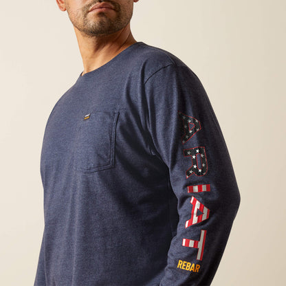 Rebar Cotton Strong Standard Logo Pocket T-Shirt - Ariat Recommended