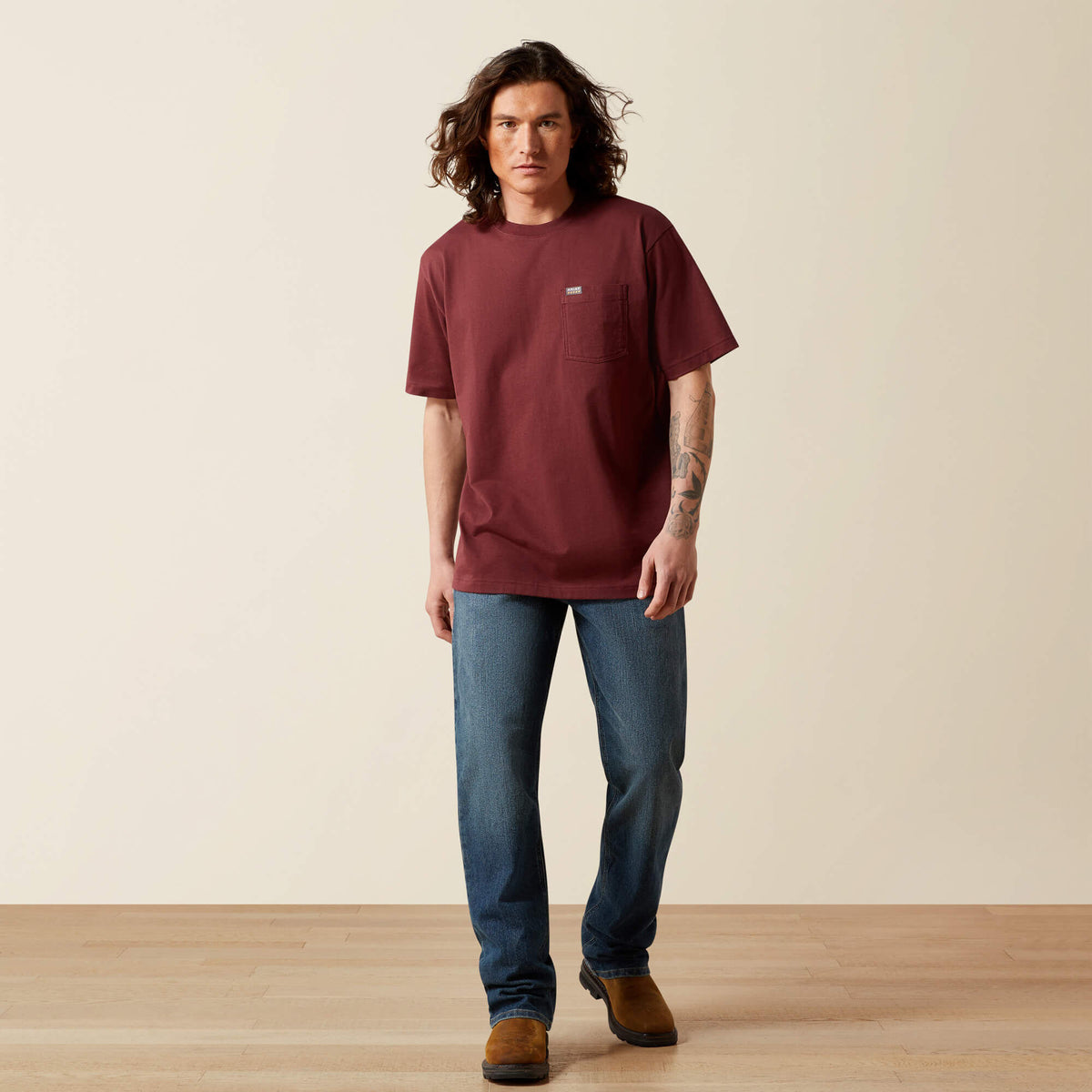 Rebar Cotton Strong Standard Pocket T-Shirt - Ariat Everyday