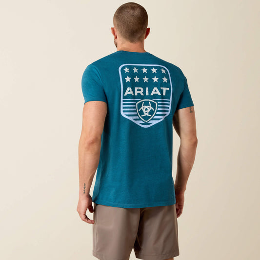 Ariat Stripe Patriotic Badge T-Shirt - Ariat Customer Favorite