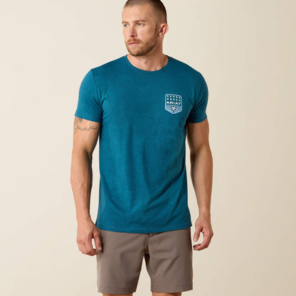 Ariat Stripe Patriotic Badge T-Shirt - Ariat Customer Favorite