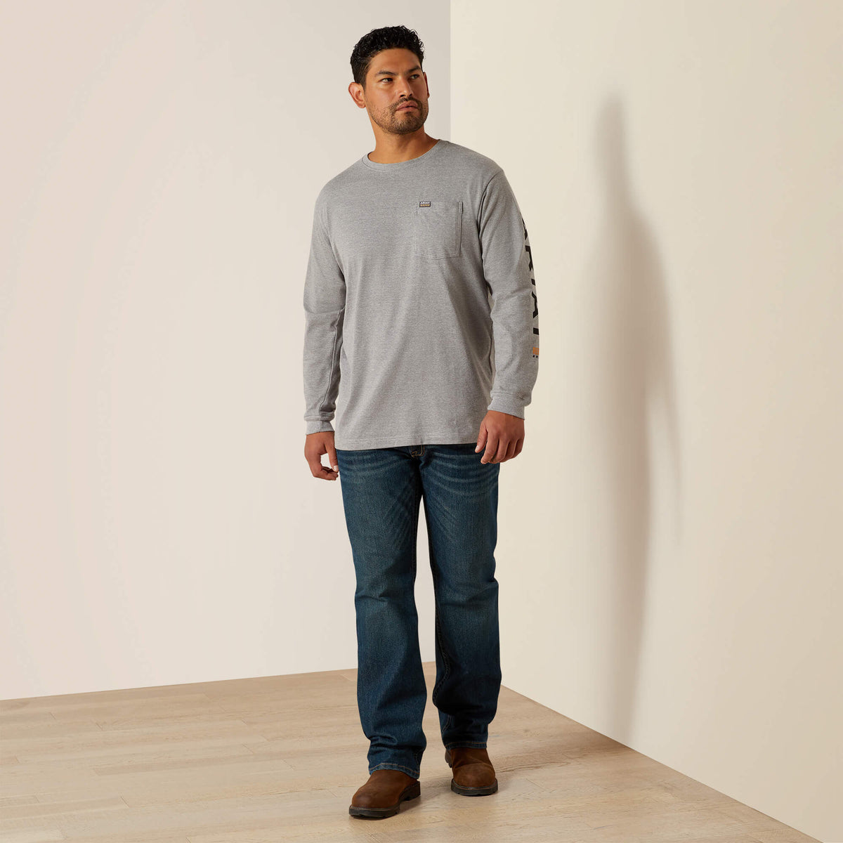 Rebar Cotton Strong Standard Logo Pocket T-Shirt - Ariat Featured