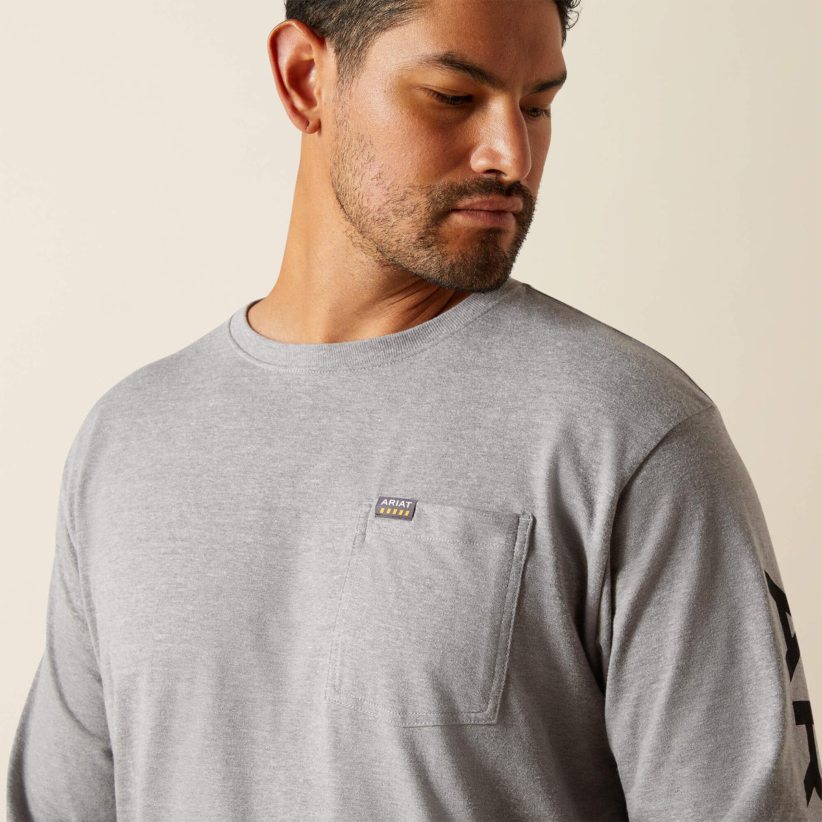 Rebar Cotton Strong Standard Logo Pocket T-Shirt - Ariat Featured