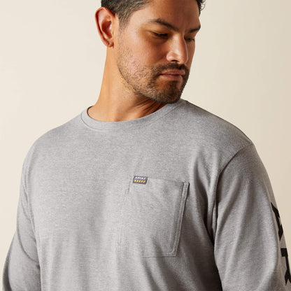 Rebar Cotton Strong Standard Logo Pocket T-Shirt - Ariat Featured