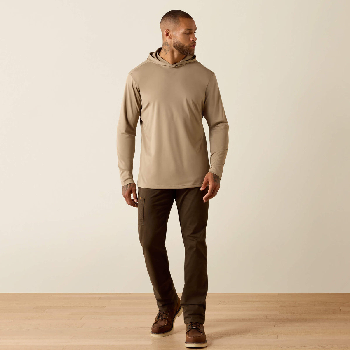 Rebar Sunblocker Outdoor Hooded Classic Fit Long Sleeve T-Shirt - Ariat Top Pick