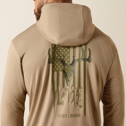 Rebar Sunblocker Outdoor Hooded Classic Fit Long Sleeve T-Shirt - Ariat Top Pick